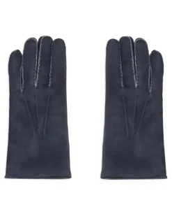 Handschuhe aus Leder - Blau