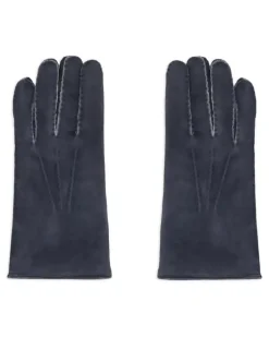 Handschuhe aus Leder - Blau