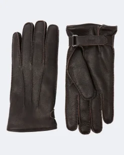 Handschuhe aus Leder Braun