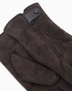 Handschuhe aus Shearling Braun