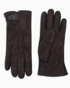 Handschuhe aus Shearling Braun