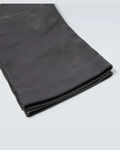 Handschuhe Cassandre aus Leder Schwarz