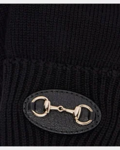 Handschuhe Horsebit aus Wolle horsebit Schwarz