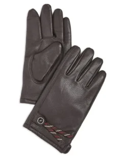 Handschuhe mit gestricktem Futter - Braun
