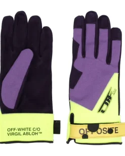Handschuhe mit Klettverschluss - Violett