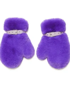 Handschuhe mit Schnalle - Violett