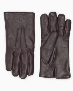 Handschuhe Nappaleder mit Kaschmirfutter Show Braun