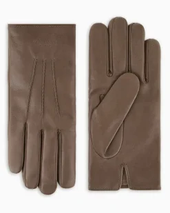 Handschuhe Nappaleder mit Kaschmirfutter Show Beige