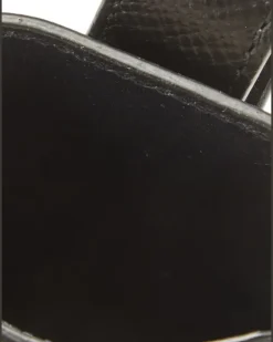 Handyhülle aus Leder - Schwarz