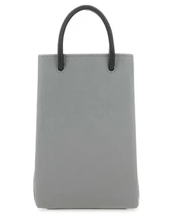 Handyhülle mit Logo-Print - Grau