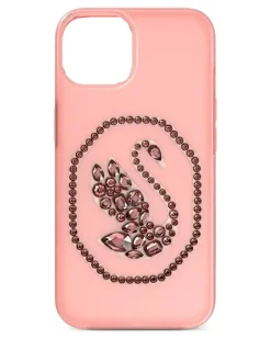 Handyhülle mit Schwanverzierung - Rosa