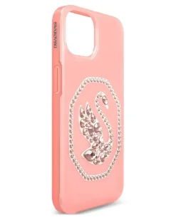 Handyhülle mit Schwanverzierung - Rosa