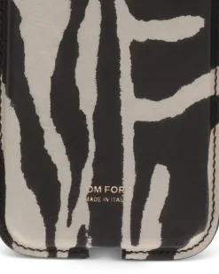 Handyhülle mit Zebra-Print - Schwarz