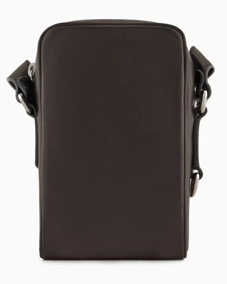Handytasche aus Nappaleder Schwarz