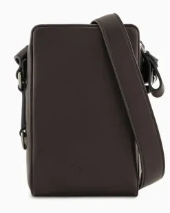 Handytasche aus Nappaleder Schwarz