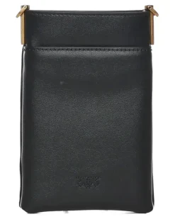 Handytasche mit Love Birds-Schild - Schwarz