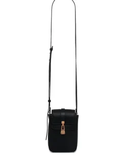 Handytasche mit Schnalle - Schwarz
