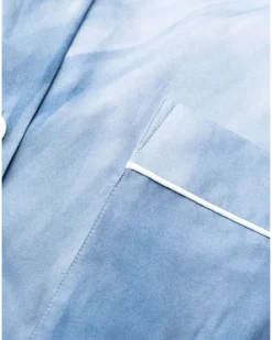 Hemd im Pyjama-Stil - Blau