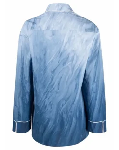 Hemd im Pyjama-Stil - Blau