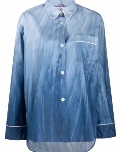 Hemd im Pyjama-Stil - Blau
