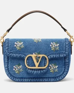 Henkeltasche Alltime Medium aus Denim Blau