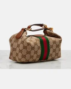 Henkeltasche Gucci J Mini aus Canvas Beige