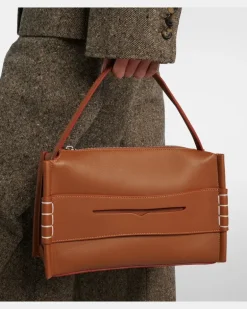 Henkeltasche Loafer aus Leder Braun