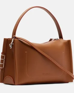 Henkeltasche Loafer aus Leder Braun