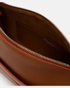 Henkeltasche Loafer aus Leder Braun