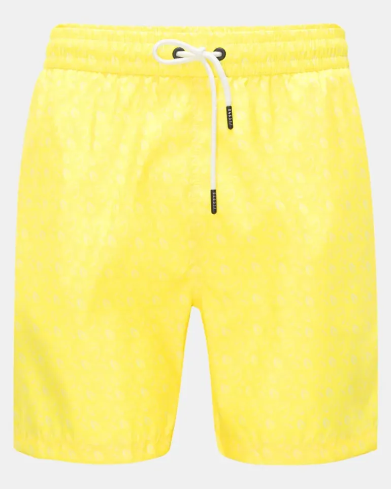 Herren - Badeshorts gelb gemustert