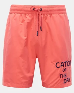 Herren - Badeshorts 'Plain Swim' koralle