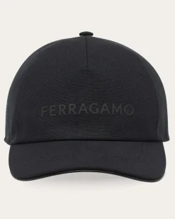Herren Cap mit Signatur Schwarz