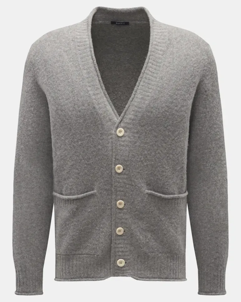 Herren - Cardigan 'Shetland' grau