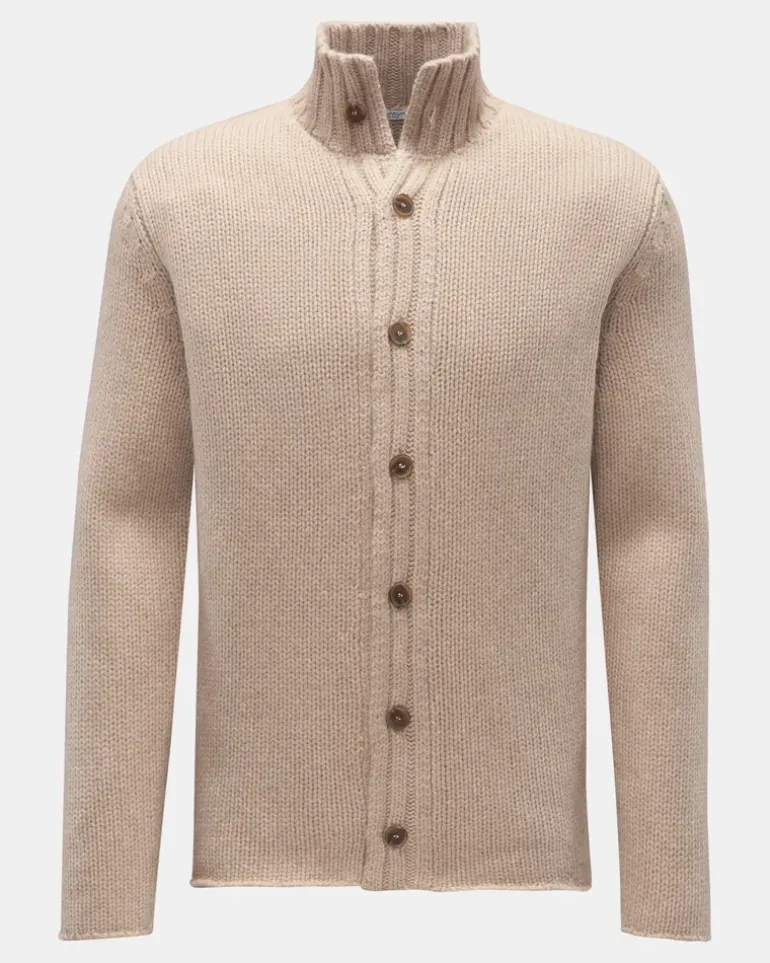 Herren - Cashmere Cardigan beige