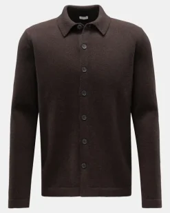 Herren - Cashmere Cardigan dunkelbraun