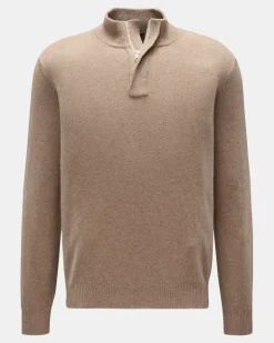 Herren - Cashmere Troyer beige meliert