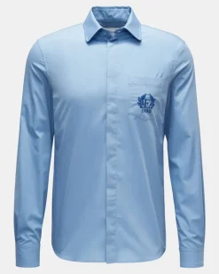Herren - Casual Hemd 'Luke' schmaler Kragen rauchblau