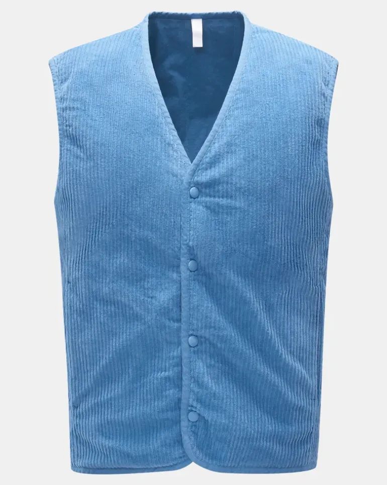 Herren - Cordweste 'Oyster' blau