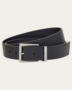 Herren Fester Gürtel Schwarz