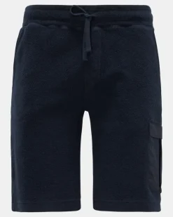 Herren - Fleece-Cargo-Shorts 'Oyster' navy