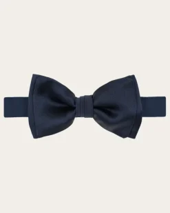 Herren Fliege aus Seiden-Jacquard Blau