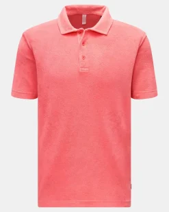 Herren - Frottee-Poloshirt 'Oyster' koralle