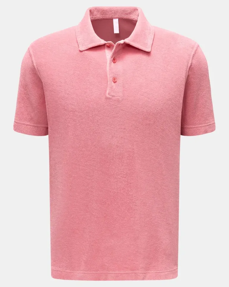 Herren - Frottee-Poloshirt 'Terry Polo' koralle
