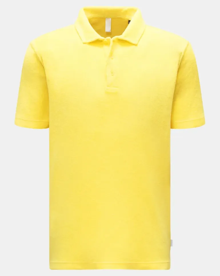Herren - Frottee-Poloshirt 'Terry Polo' gelb