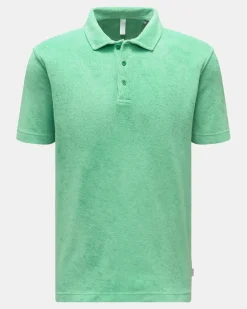 Herren - Frottee-Poloshirt 'Terry Polo' hellgrün