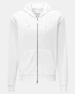 Herren - Frottee-Sweatjacke 'Terry Zip' weiß
