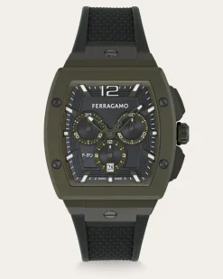 Herren F-80 tonneau Uhr Grün