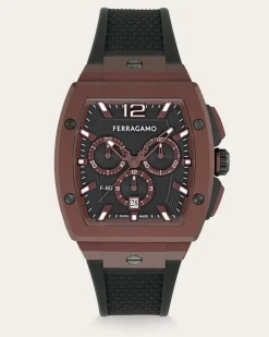 Herren F-80 tonneau Uhr Rot