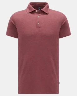 Herren - Jersey-Poloshirt bordeaux