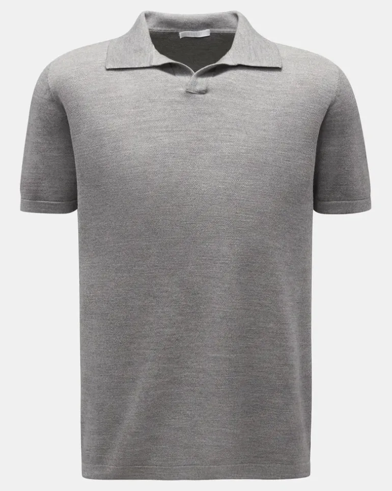 Herren - Kurzarm-Strickpolo 'The Ultimate Polo' grau